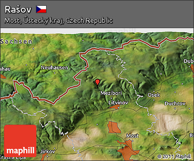 Satellite 3D Map of Rašov