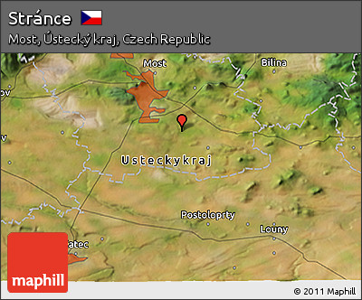 Satellite 3D Map of Stránce