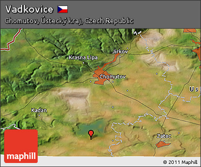 Satellite 3D Map of Vadkovice