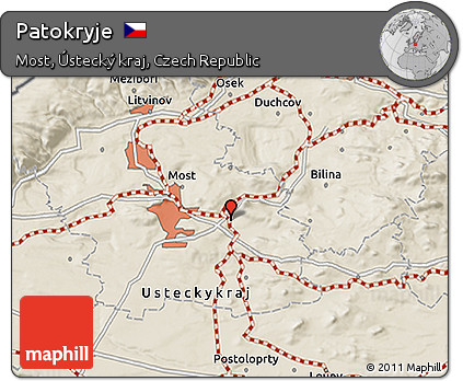 Shaded Relief 3D Map of Patokryje