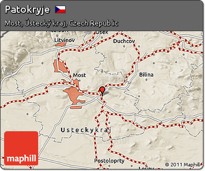 Shaded Relief 3D Map of Patokryje