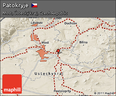 Shaded Relief 3D Map of Patokryje