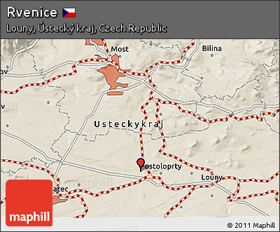 Shaded Relief 3D Map of Rvenice