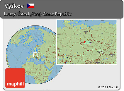 Savanna Style Location Map of Výškov