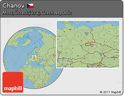 Savanna Style Location Map of Chanov