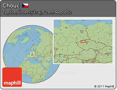 Savanna Style Location Map of Chouč