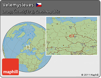 Savanna Style Location Map of Velemyšleves