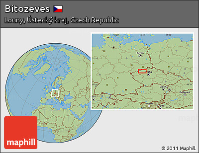 Savanna Style Location Map of Bitozeves