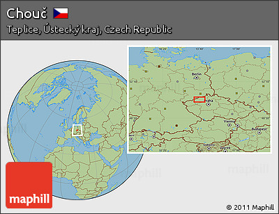 Savanna Style Location Map of Chouč