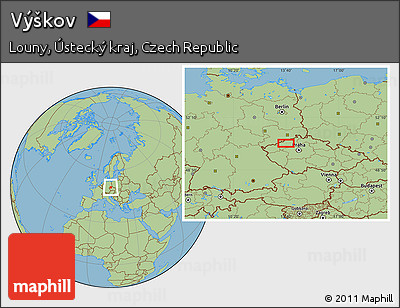Savanna Style Location Map of Výškov
