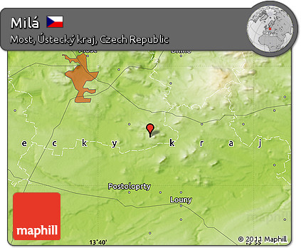 Physical Map of Milá