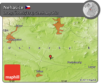 Physical Map of Nehasice