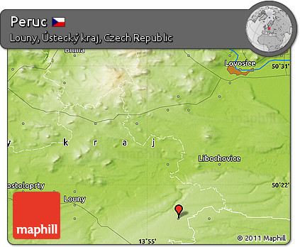 Physical Map of Peruc