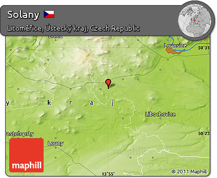 Physical Map of Solany