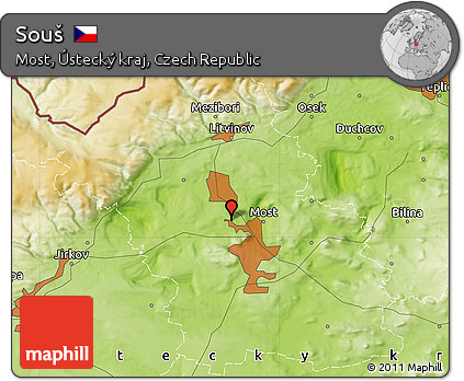Physical Map of Souš