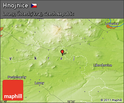 Physical Map of Hnojnice