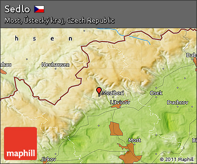 Physical Map of Sedlo