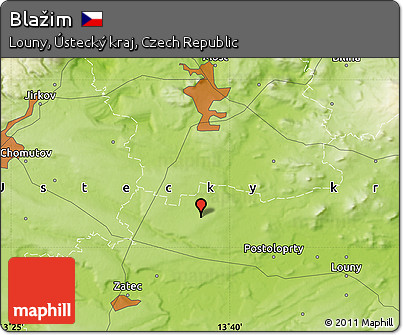 Physical Map of Blažim