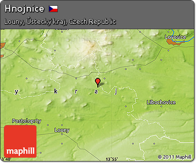 Physical Map of Hnojnice