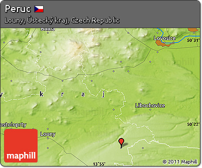 Physical Map of Peruc