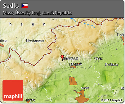 Physical Map of Sedlo