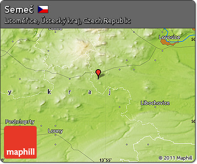 Physical Map of Semeč
