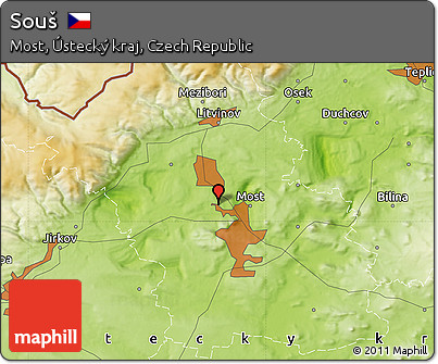 Physical Map of Souš