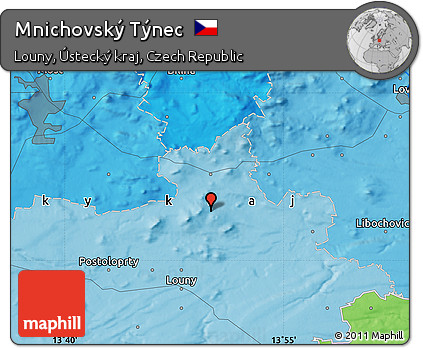 Political Map of Mnichovský Týnec
