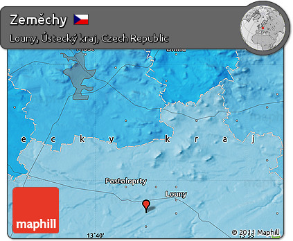 Political Map of Zeměchy