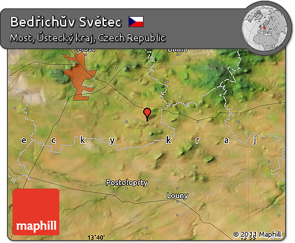 Satellite Map of Bedřichŭv Světec