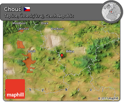 Satellite Map of Chouč