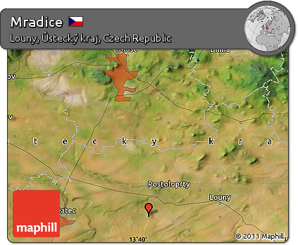 Satellite Map of Mradice
