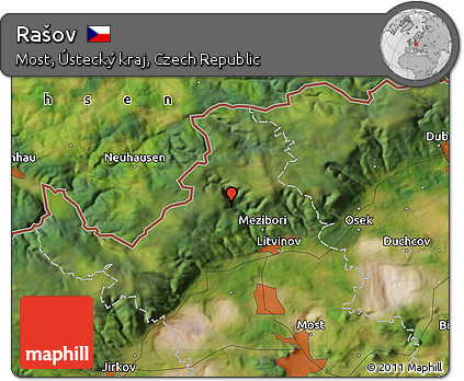 Satellite Map of Rašov