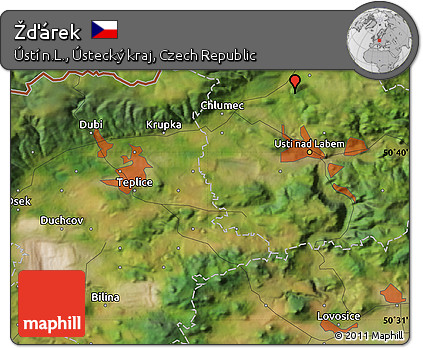 Satellite Map of Žďárek