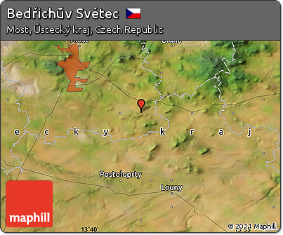 Satellite Map of Bedřichŭv Světec
