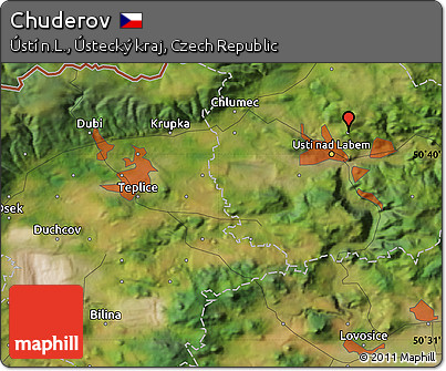Satellite Map of Chuderov