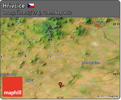 Satellite Map of Hřivčice