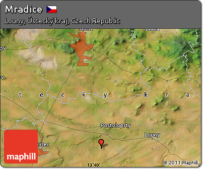 Satellite Map of Mradice