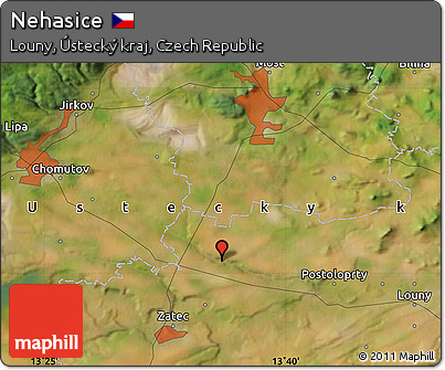 Satellite Map of Nehasice