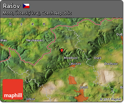 Satellite Map of Rašov