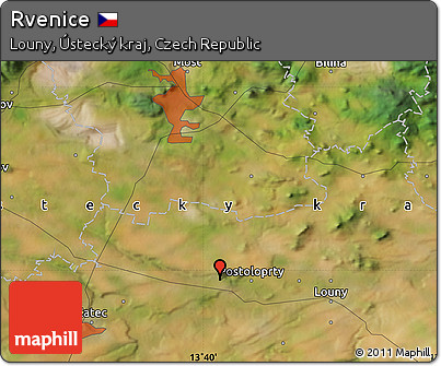 Satellite Map of Rvenice