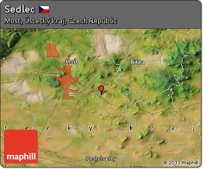 Satellite Map of Sedlec