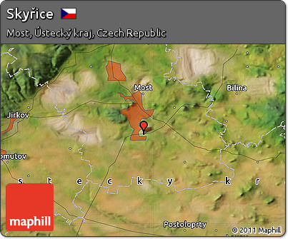 Satellite Map of Skyřice