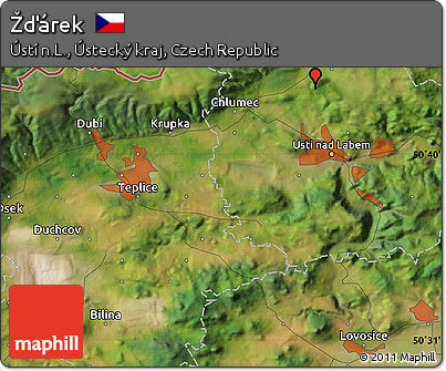 Satellite Map of Žďárek