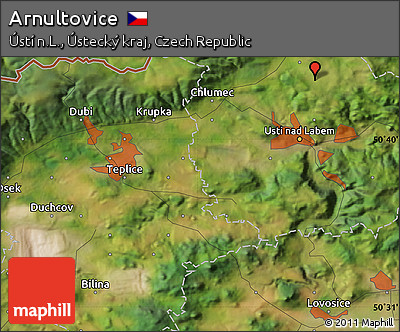 Satellite Map of Arnultovice