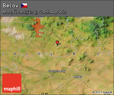 Satellite Map of Bečov
