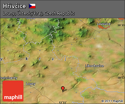 Satellite Map of Hřivčice