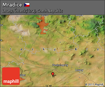 Satellite Map of Mradice
