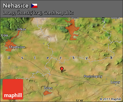 Satellite Map of Nehasice