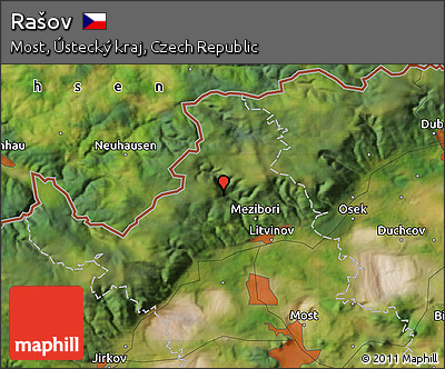 Satellite Map of Rašov